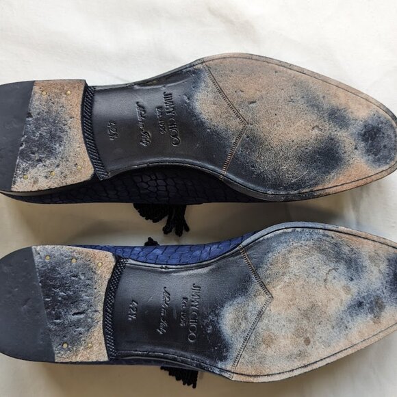 Jimmy Choo Men's Loafer Blue Size 42 1/2 - Picture 2 of 5